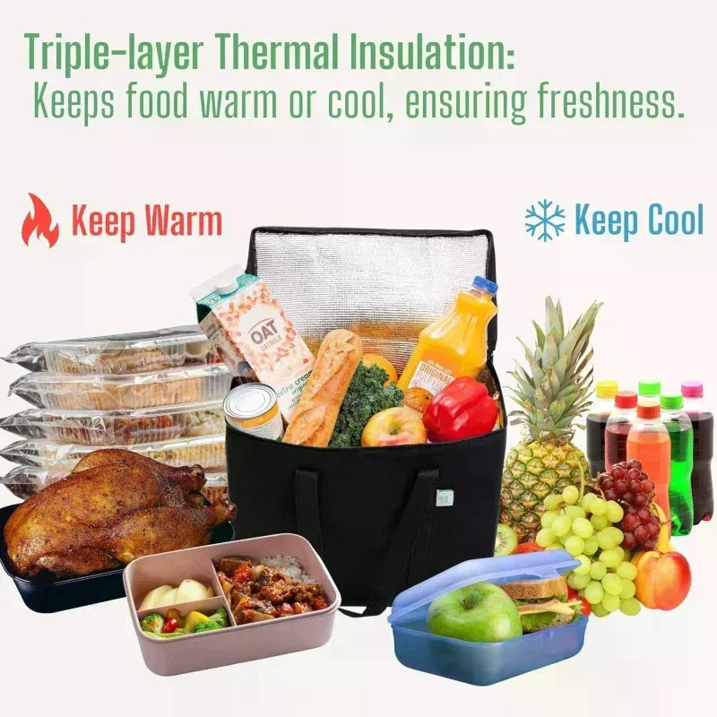 Foldable Aluminum Foil Insulated Thermal Cooler Bag | Waterproof Insulated Cooler Bag Oasis Select