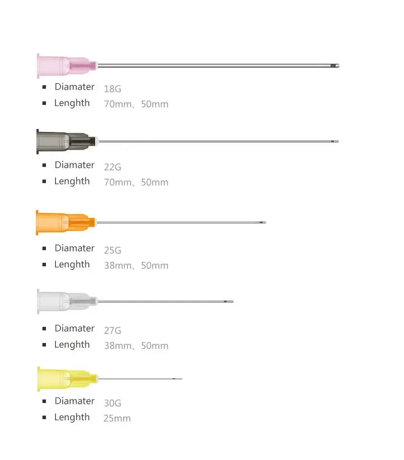 Medical Sterile microcannula 18G 23G 25g 27G 50mm 70mm Blunt Tip Micro Cannula Needle for Injectable Hyaluronic Acid Fillers Oasis Select