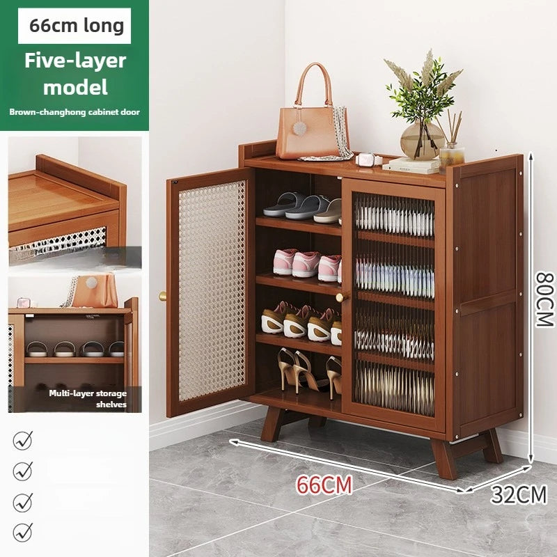 Entry to the door of the shoe cabinet, large-capacity shoe cabinet, multi-layer porch, for the corridor outside the door durable Oasis Select Brown B