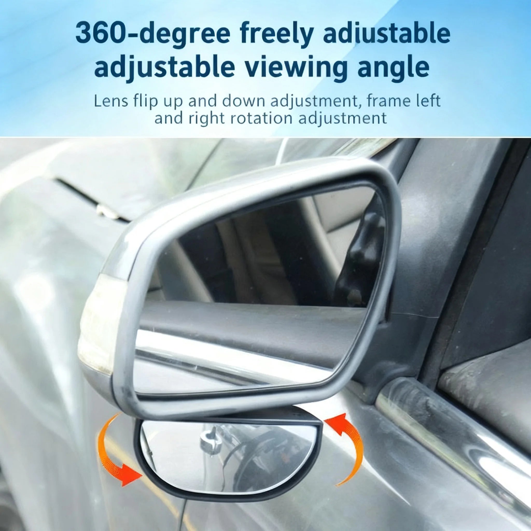 360° Blind Spot Convex Mirror – Wide Angle Adjustable Side Mirror