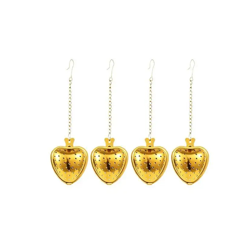 Stainless Steel Fine Mesh Heart Shaped Tea Strainer Reusable Infuser for Tea Lovers Daily Home Drinking Use Oasis Select