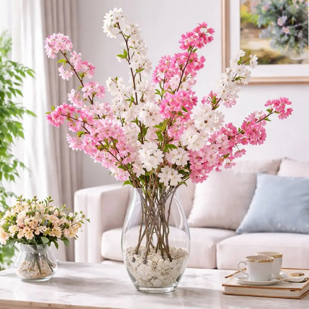 Artificial Cherry Blossom Branch 94cm | Realistic Silk Flowers