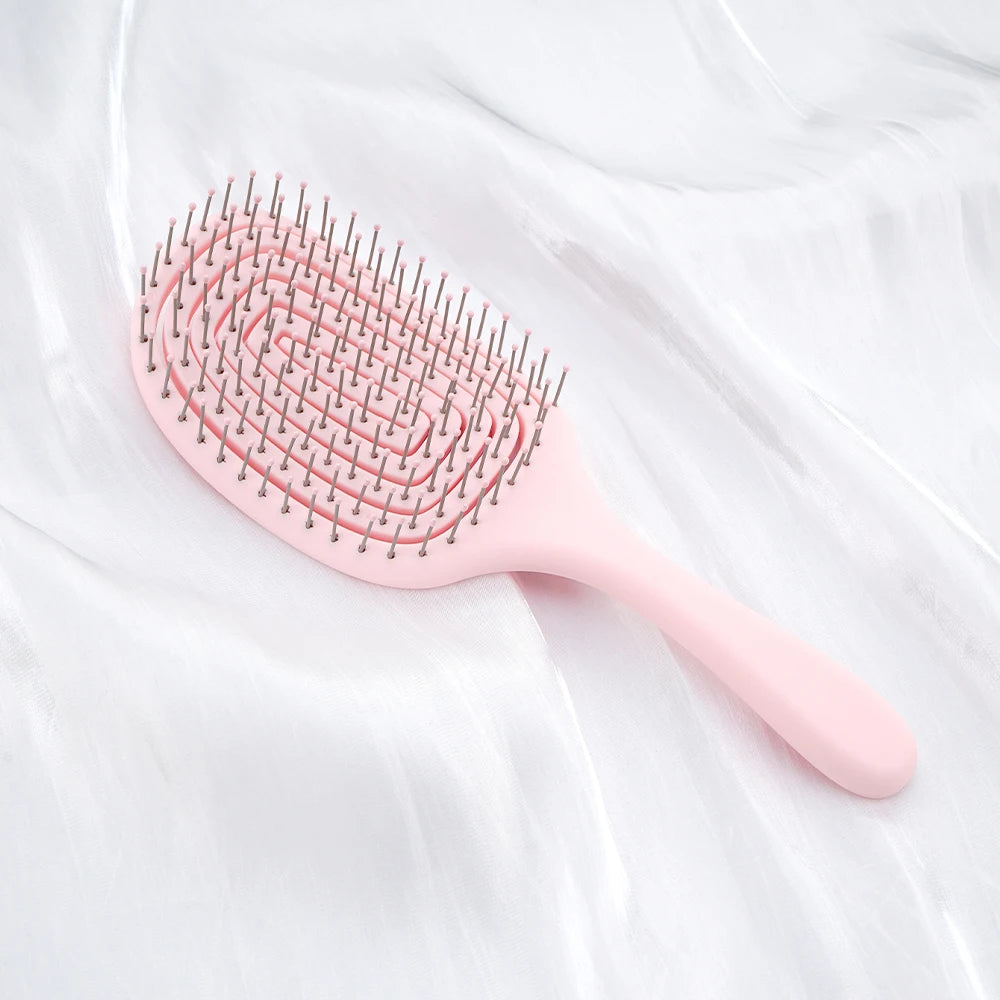 Wide Tooth Hollow Detangling Comb – Scalp Massage & Styling