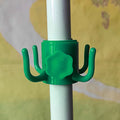Versatile Beach Umbrella Hanging Hook Detachable Wear-resistant Hook Outdoor Space-saving Sun Umbrella Storage Holder Oasis Select green