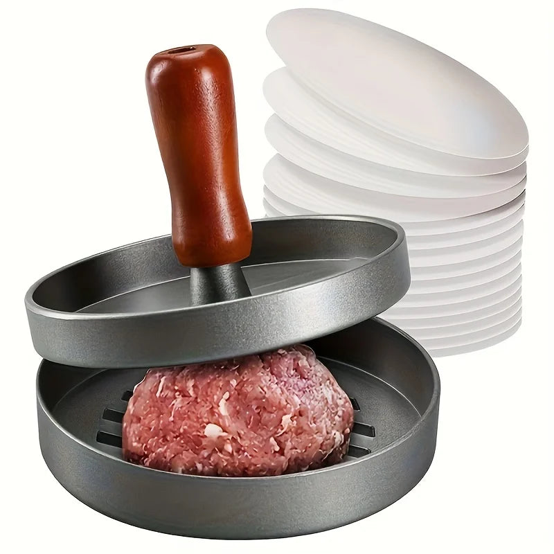 1PC Non-Stick Burger Press Patty Maker Metal Hamburger Mold for Beef Cheese Veggie Burger Making Suitable for BBQ Grill Cooking Oasis Select