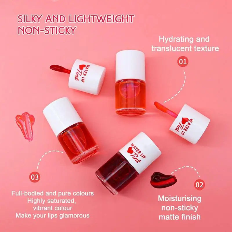 Dyeing Liquid Lipstick Matte Water Lip Stain Lips&Cheek Blush Waterproof Long-lasting Red Pink LipTint Women Cosmetics 6 Colors Oasis Select