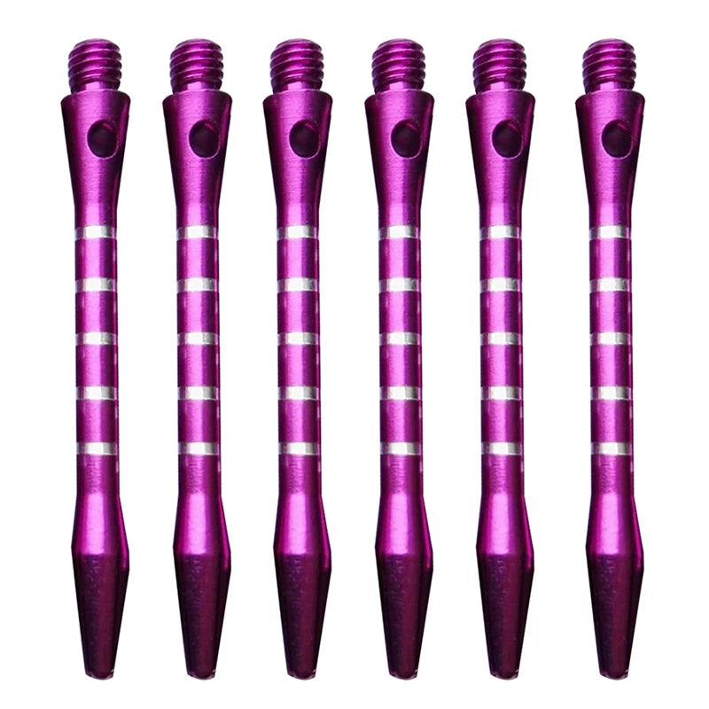 6Pcs Aluminum Throwing Darts 53mm Short Five-line Metal Darts Rod Thread Darts Darts Accessories Indoor Darts Sport Oasis Select D