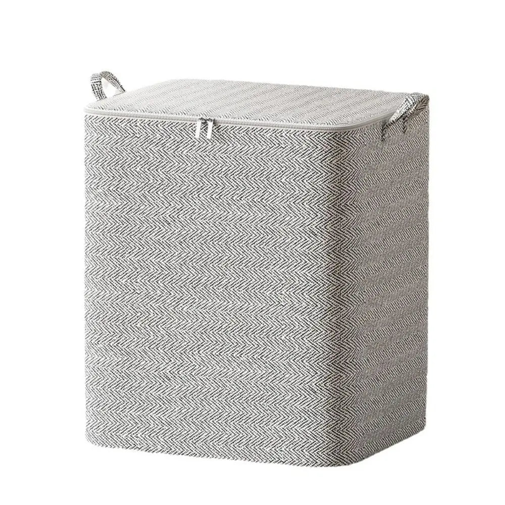 Large-Capacity Clothes Storage Bag Closet Organizers Dust-proof Quilt Storage Basket with Lids Zipper With Handle Oasis Select -110L