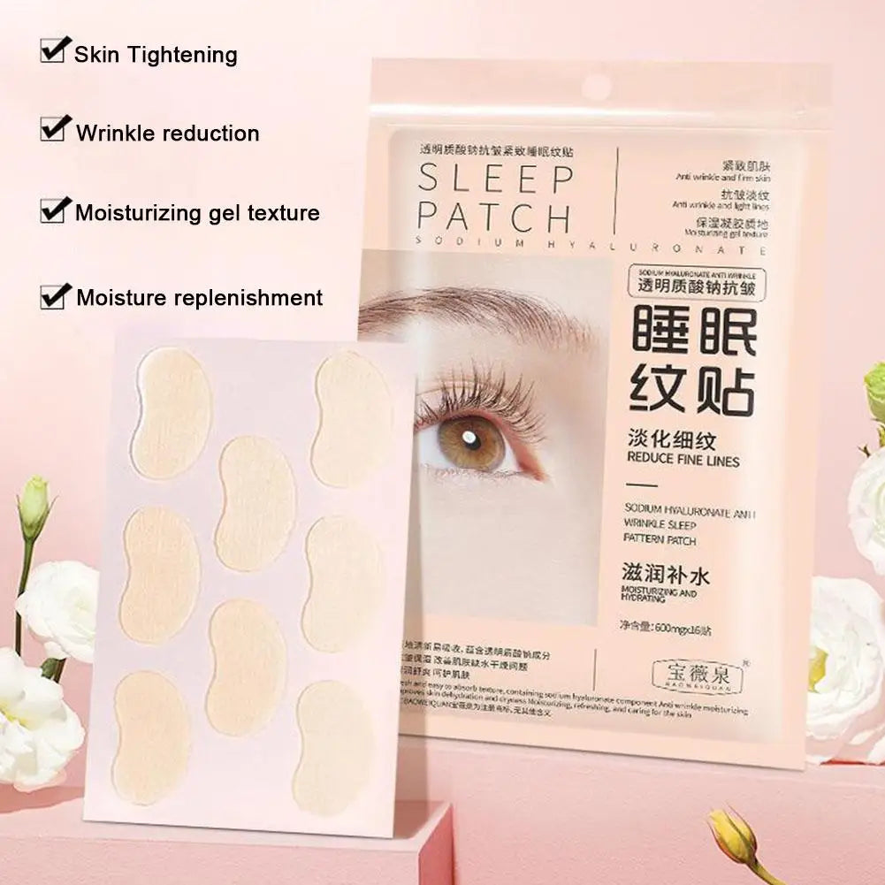 Hyaluronic Acid Overnight Face Patches – Smooth Fine Lines 16pc