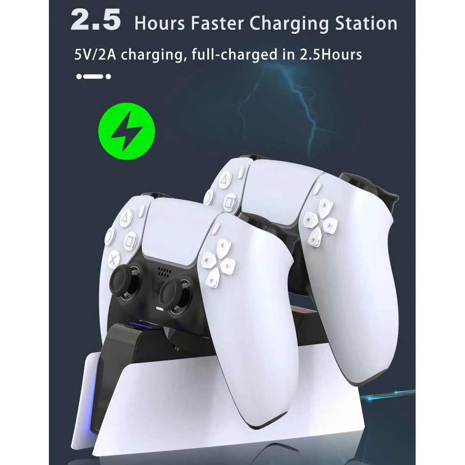 PS5 DualSense Dual Charging Dock – USB-C Contact Charger Stand