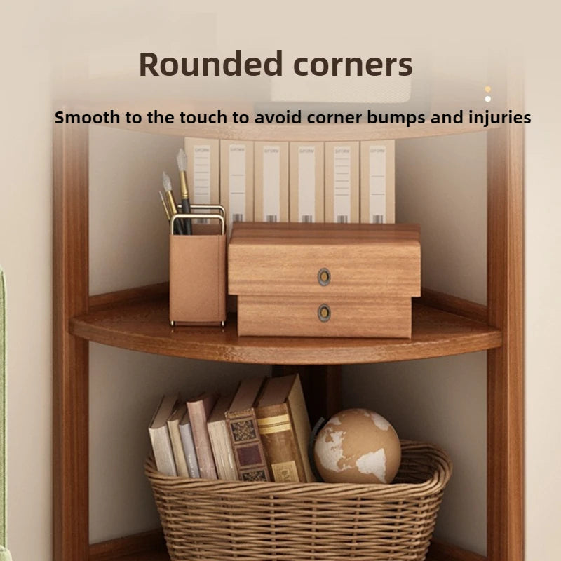 Corner Cabinet Triangle Corner Cabinet Indoor Shelf Shelf Living Room Floor Locker Modern Simple Storage Rack Oasis Select