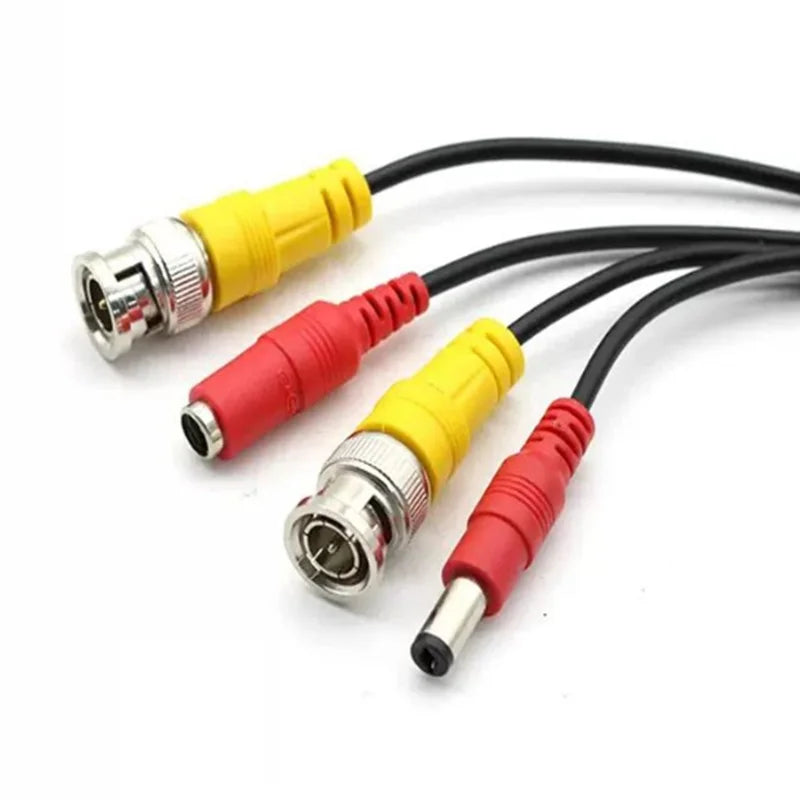 5m 10m 15m BNC+DC 2in1 AHD Camera CCTV Cables HD Video+Power Cable Extension Wire for Analog AHD Surveillance CCTV DVR System Oasis Select