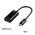 USB C to HDMI Female Cable Type c to HDMI-compatible Cable 4k HDMI HDTV Female Converter Cable for Laptop Tablet TV MacBook Oasis Select A