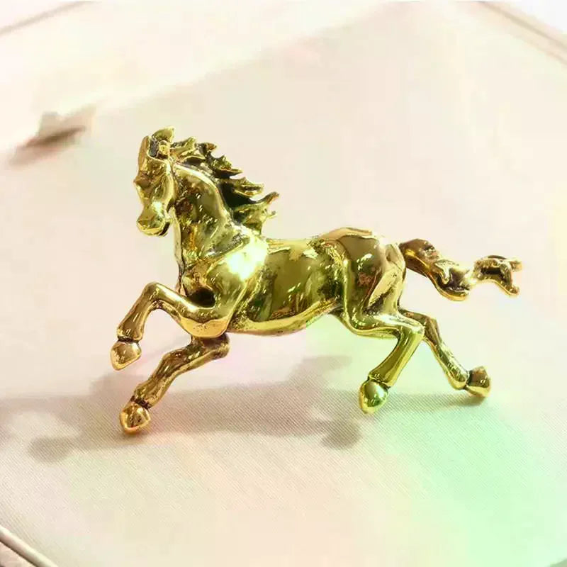 Enamel Horse Brooch – Unisex Alloy Animal Pin | Equestrian Gift