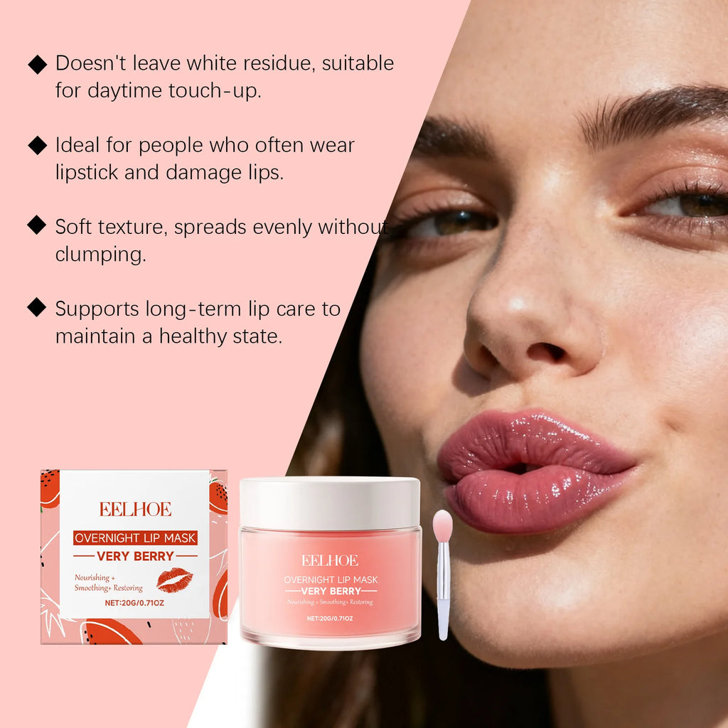 Berry Hydrating Sleep Lip Mask – Lightweight & Moisturizing Sleep Lip Mask Oasis Select