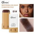 Waterproof Concealer Stick Lightweight Foundation Long Lasting Moisturizing Cover Blemishes Natural Finish Brightening Makeup Oasis Select 01