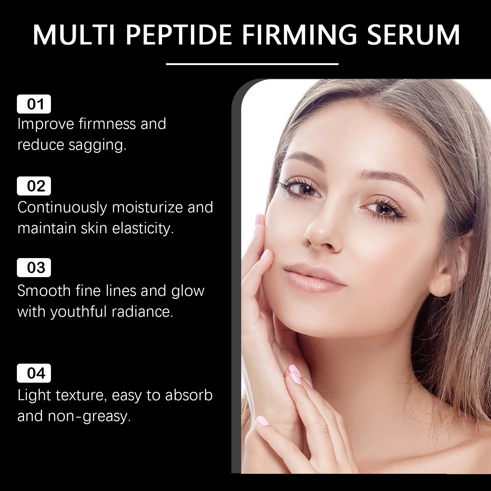 Hyaluronic Acid Serum Lifting Tighten Fade Fine Lines Moisturizing Smoothing Repair Brightening Facial Skin Softening Skin Care Oasis Select