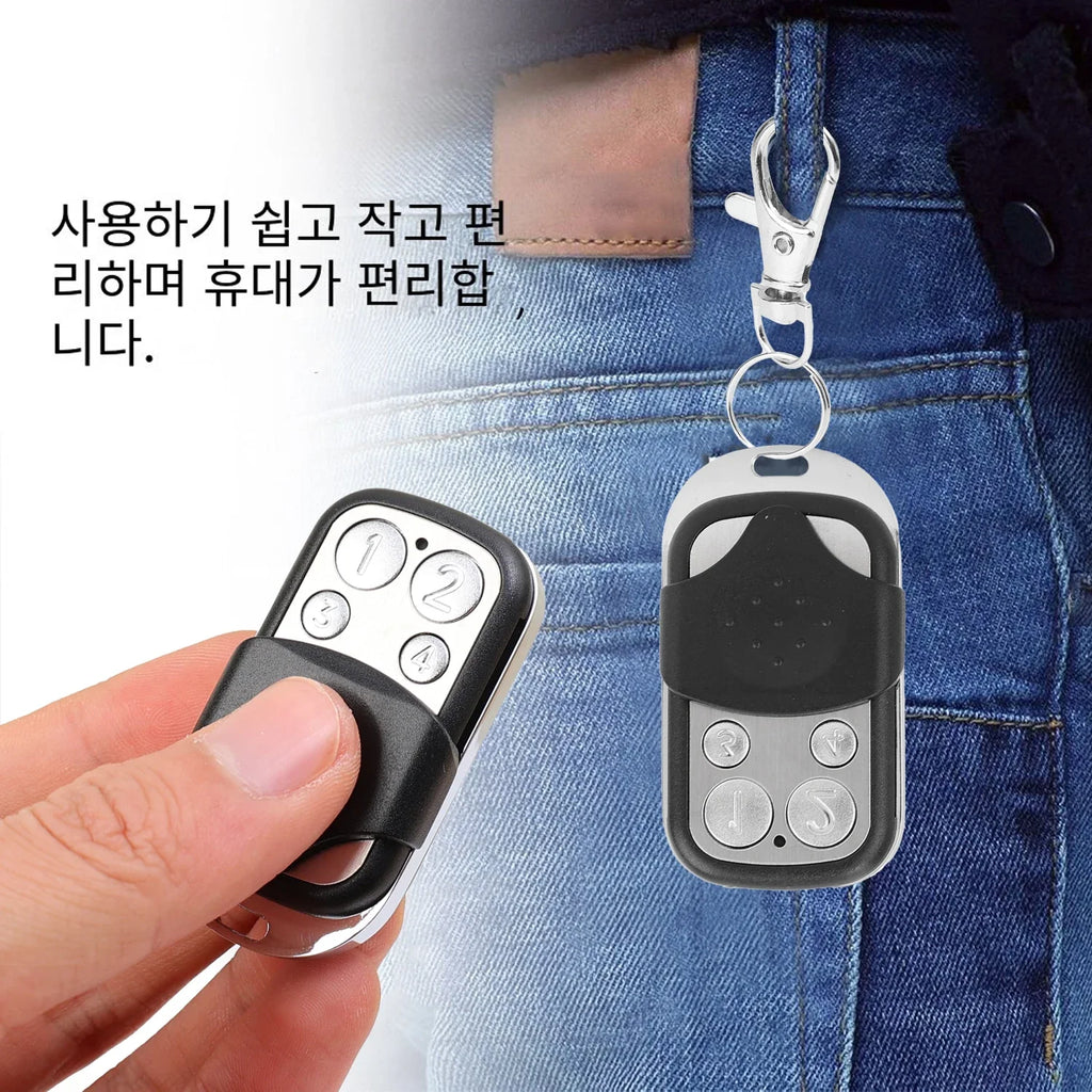 1pc Universal Mini 433MHz Smart Cloning Duplicator Key Remote Control Portable 4 Button Electric Garage Door Gate Copy Opener Oasis Select