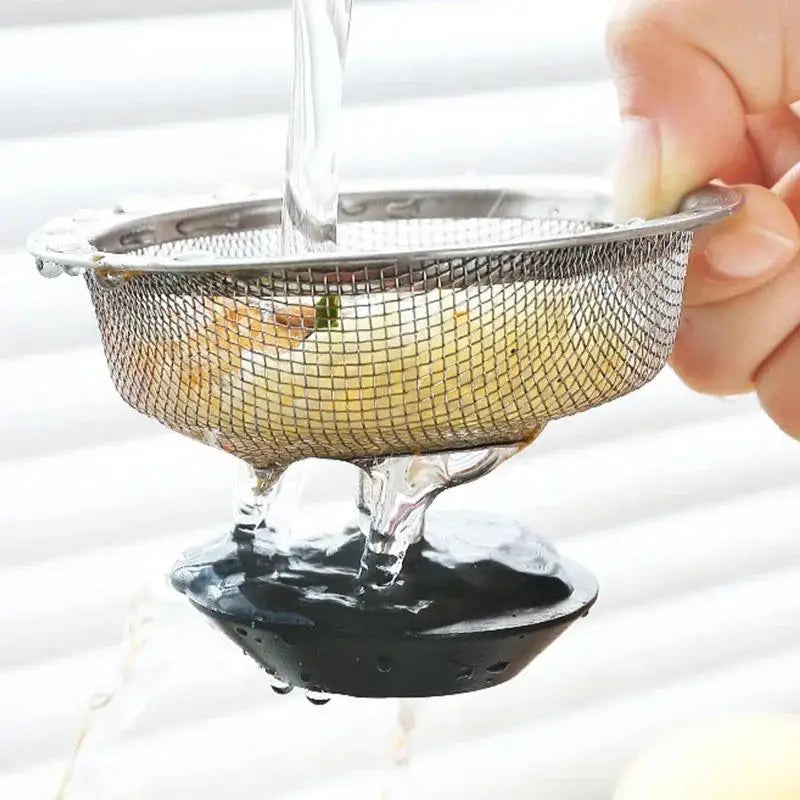Kitchen Sink Stainless Steel Filter Sewer Mesh Strainers Disposable Sink Filter Mesh Bags Bathroom Floor Drain Hair Waste Filter Oasis Select