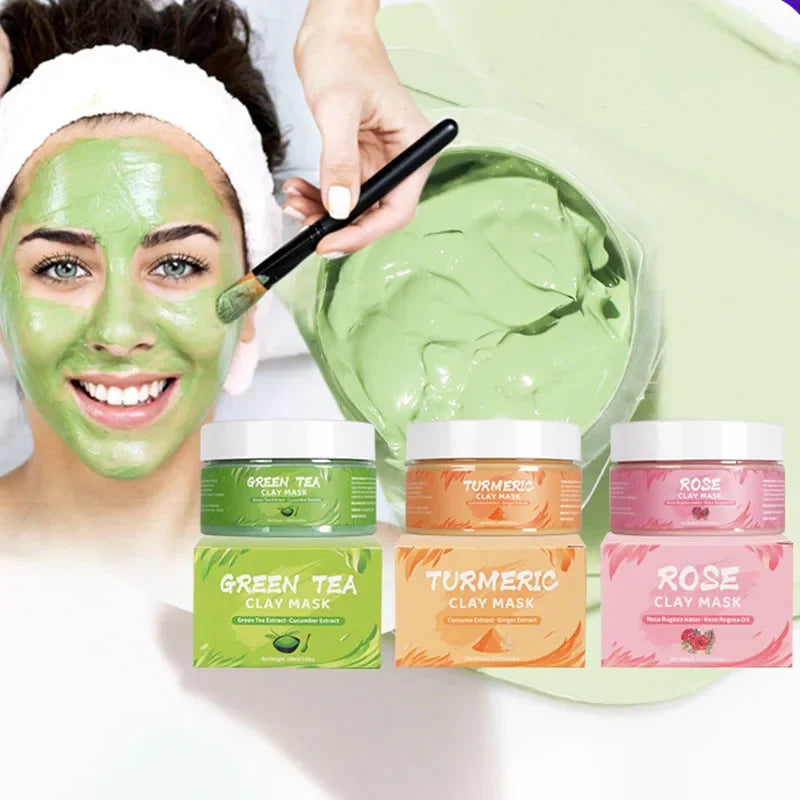 LAIKOU Turmeric Rose Avocado Clay Mud Face Mask | Moisturizing