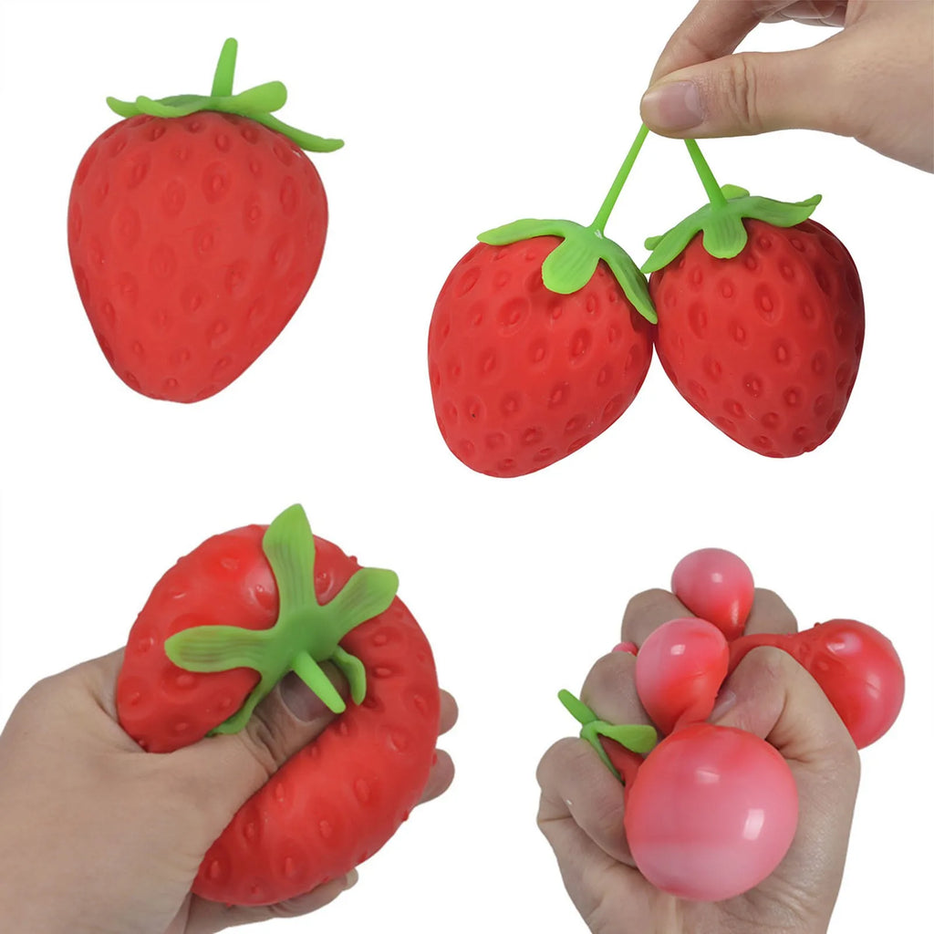Soft Strawberry Fruit Squishy Toy – Slow Rising Stress Relief for Kids & Adults, Squeeze Anti-Anxiety Sensory Fidget Toy Oasis Select