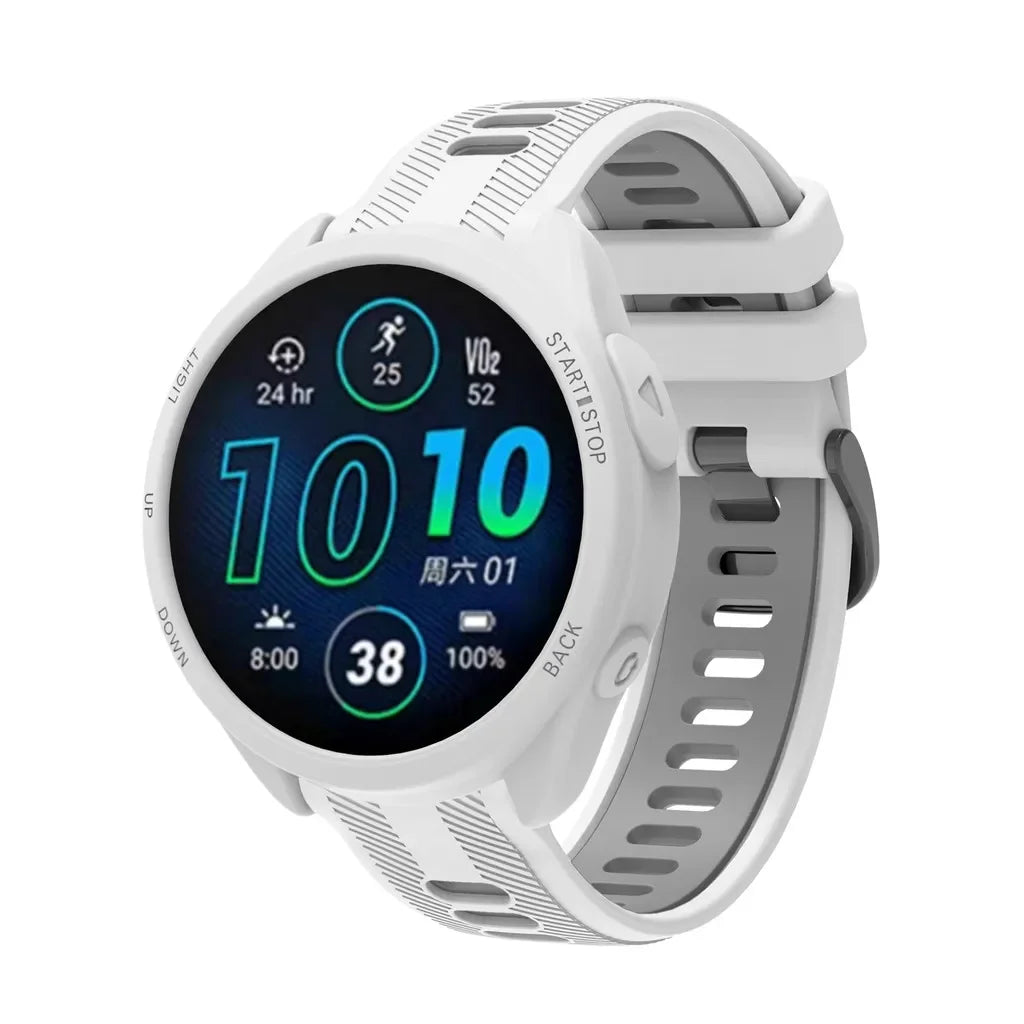 Silicone Case for Garmin Forerunner 965 – Bumper Protector Smartwatch Bumper Case Oasis Select