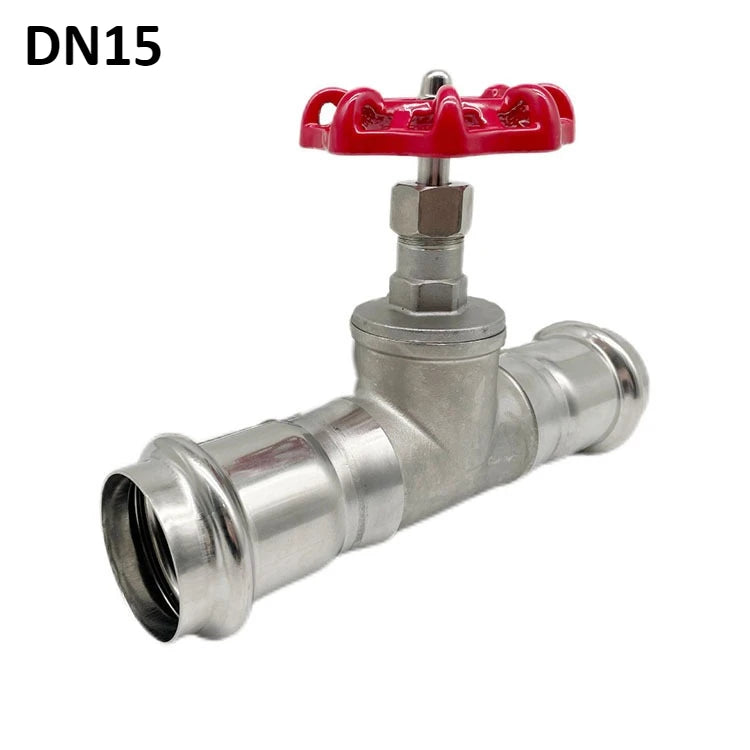 304 Stainless Steel One-way Manual Threaded Globe Valve DN15 20 25 32 40 50 Compression Type Tap Water Oil Switch Oasis Select DN15