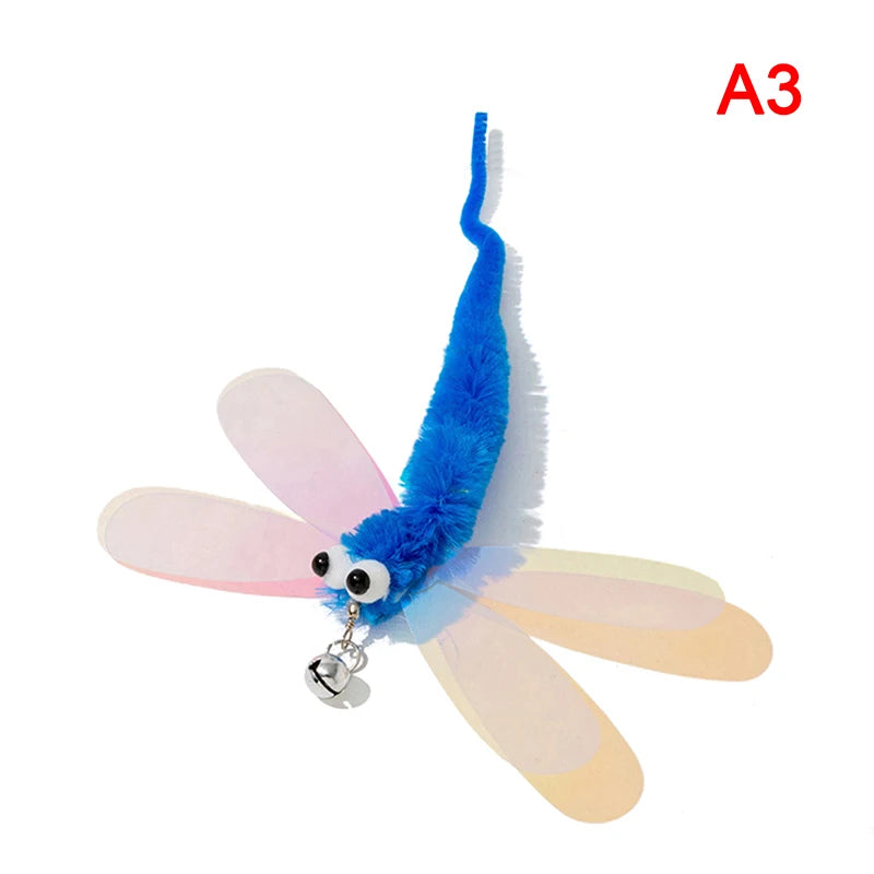 Three-section Telescopic Fishing Pole Wand Cat Teaser Wands Kitten Funny Catcher Teaser Stick Rod Interactive Stick Teaser Toys Oasis Select A3