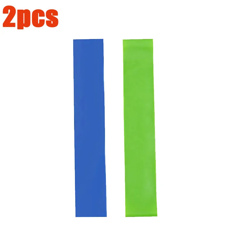 1/2Pcs Resistance Bands, Exercise Bands, Full Body Fitness Bands, Hip, Leg, Arm, Home Gym, Yoga And Pilates Stretching Bands Oasis Select Green1-Blue1