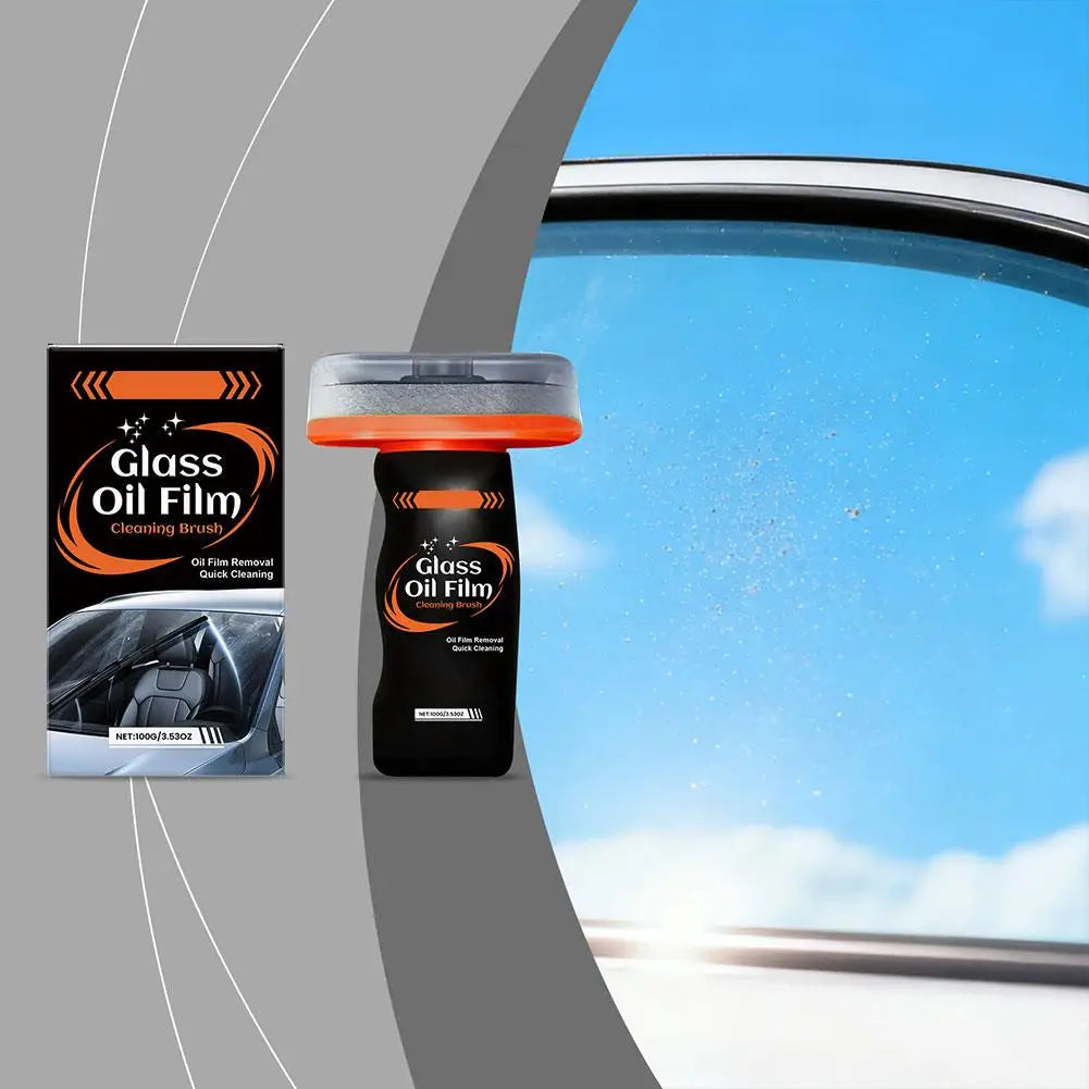 Car Glass Oil Film Cleaning Brush – Windshield Cleaner