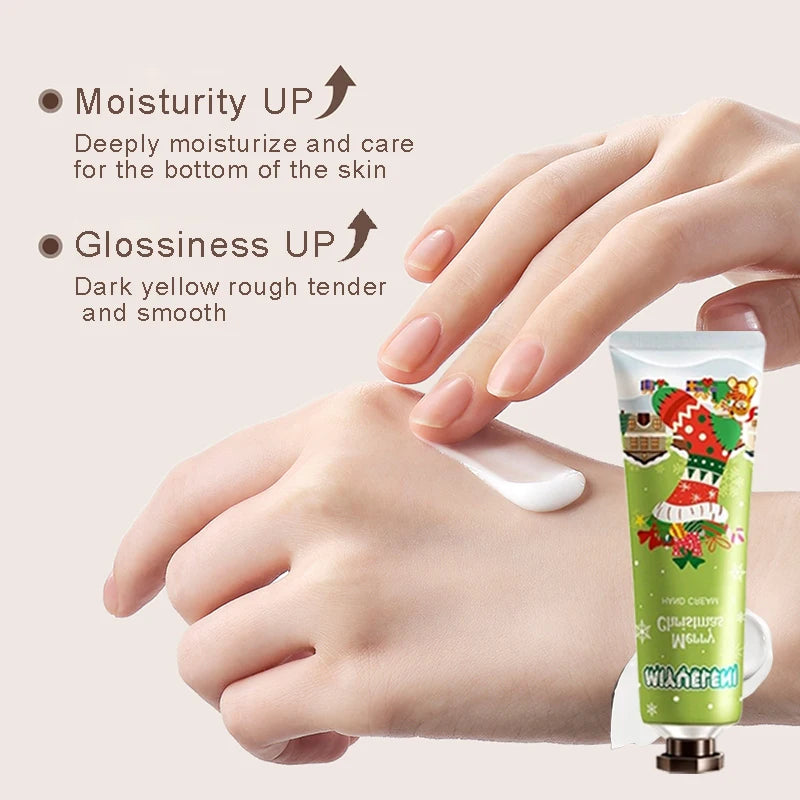 10PCS Christmas gift box hand cream, deeply moisturizes hands, protects hands, suitable for all skin types, universal for men Oasis Select