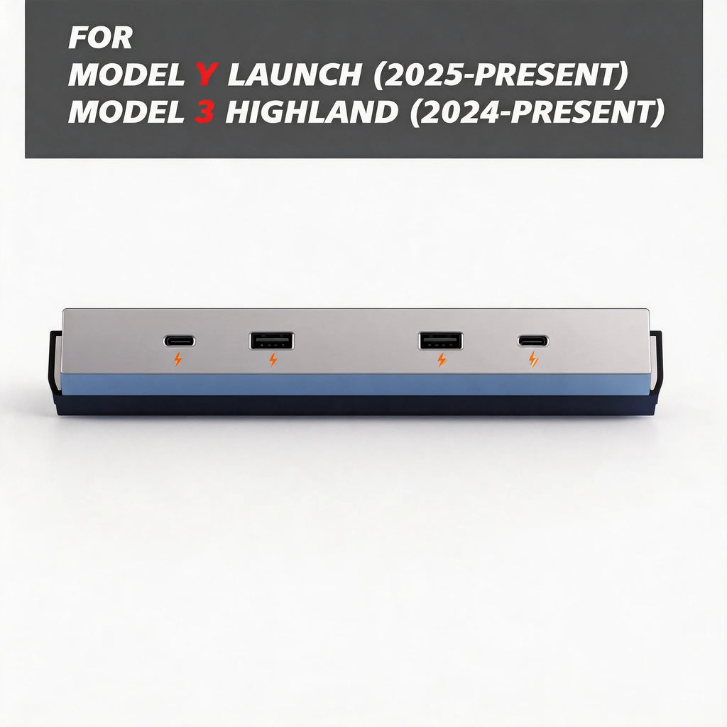 Custom Fit Tool-Free For Tesla Model YL Y Launch Juniper 65W Type-C USB HUB Fast Charging Model 3 Highland Expansion Dock Oasis Select 1PC