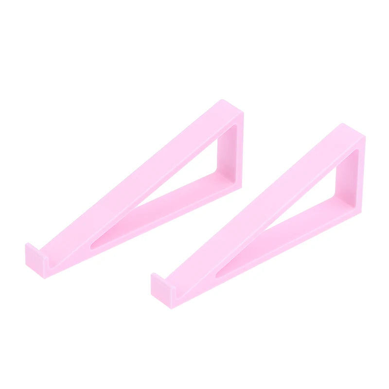 1 Pair Portable Keyboard Elevated Stand Raised Keyboard Angle Plastic Computer Keyboard Riser Monitor Holder Comfortable Typing Oasis Select Pink