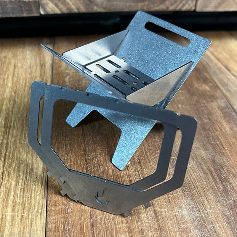 WISH Titanium Alloy Folding Portable Mini Alcohol Furnace Camping Incense Burner Multifunctional Aromatherapy Holder Oasis Select