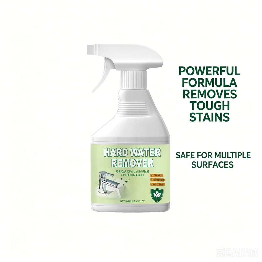 Hard Water Remover Spray Quickly Dissolves Stubborn Limescale for Sinks Faucets Shower Doors and Tiles Restores Shine Home Care Oasis Select