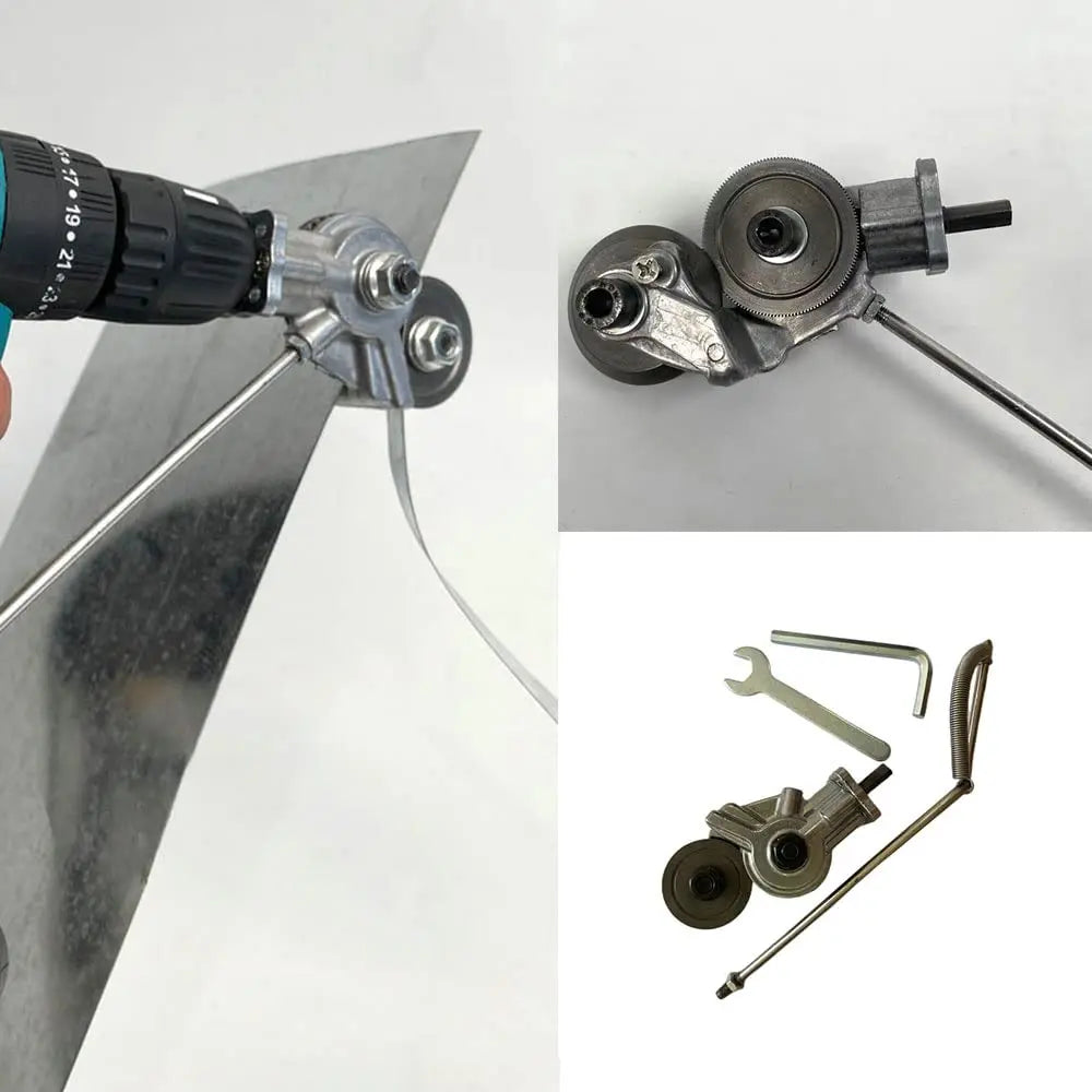 JUSTINLAU Electric Drill Plate Cutter Attachment Metal Sheet Cutter Nibbler Saw Cutter Free Cutting Tool Nibbler Sheet Metal Cut Oasis Select