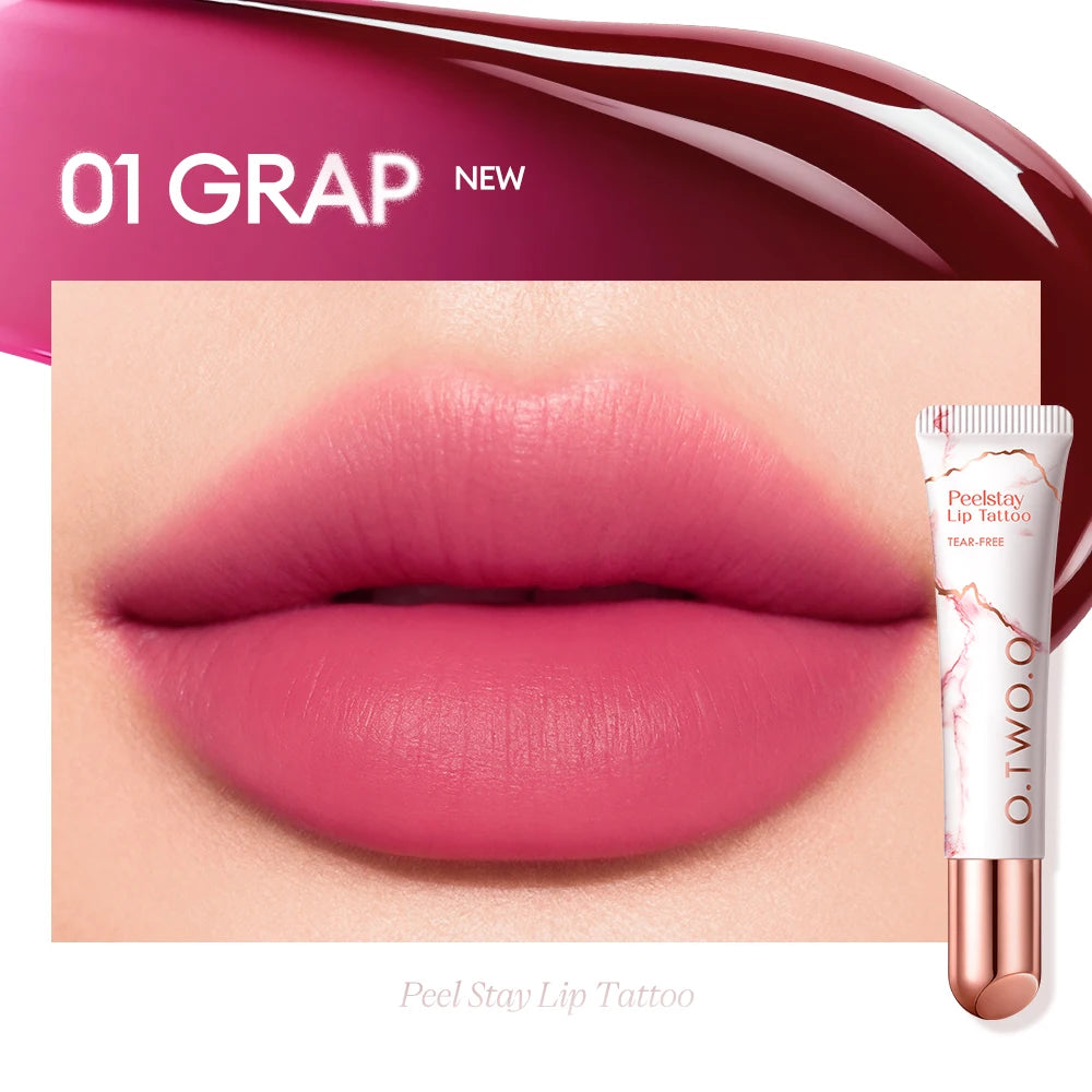 O.TWO.O Peel-Off Lip Stain | 48H Waterproof Matte Lip Tint