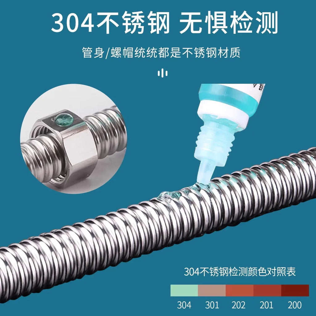 Stainless Steel 20-200cm Basin&Toilet 1/2" Water Weaved Plumbing Hose bathroom Heater Connect Corrugated Pipes with Wrench Pipe Oasis Select