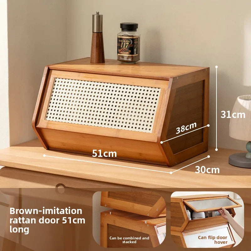 Creative bedside table, simple modern bedroom, household bedside storage, lockers, cabinets, rental room can be stacked Oasis Select wangwen 51 brown