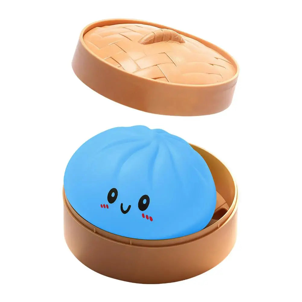 Safe Parent Child Interactive Squishy Toy Low Rebound Glitter Dumpling Transparent Striped Look For Durable Kids Daily Playing Oasis Select H