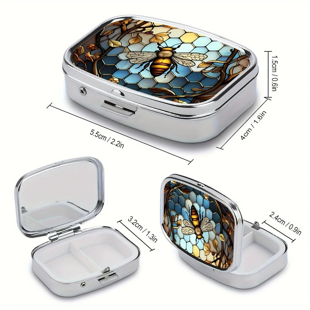 Travel Cases Lovely Colored Medicine Metal Jwelery Organizers Household Holder Iron Cabinet Small pill container Oasis Select
