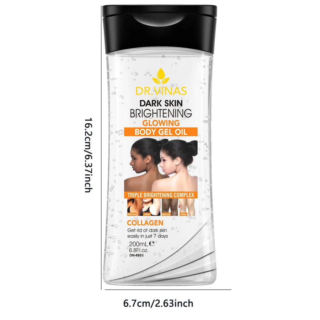 DR.DAVEY 200ml Brightening Body Gel Oil – Moisturizing Skin Care