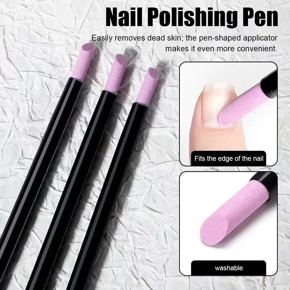 Nails Art Quartz Grinding Pen for Remover Cuticle Dead Skin UV Gel Polish Nail File DIY Manicure Pedicure Care Tools Oasis Select
