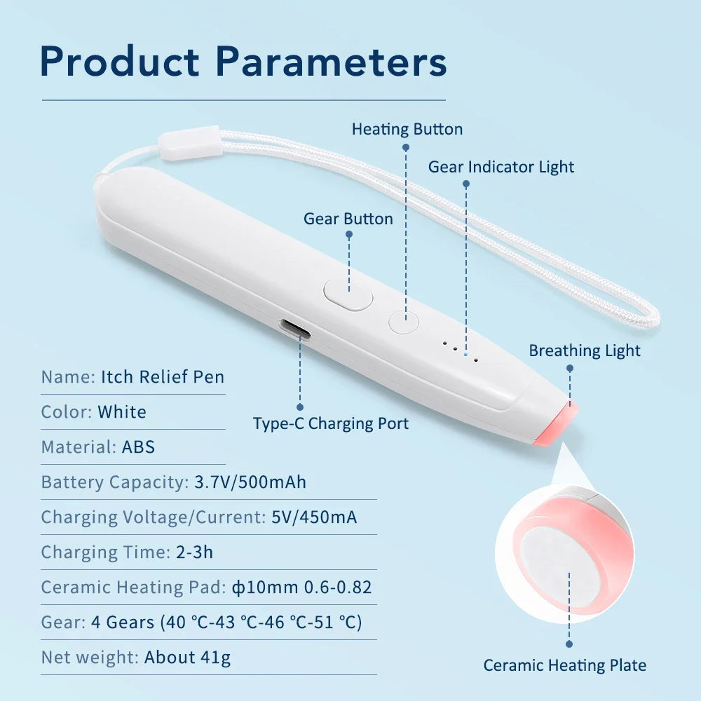 Rechargeable Insect Bite Soothing Pen | 4 Heat Settings
