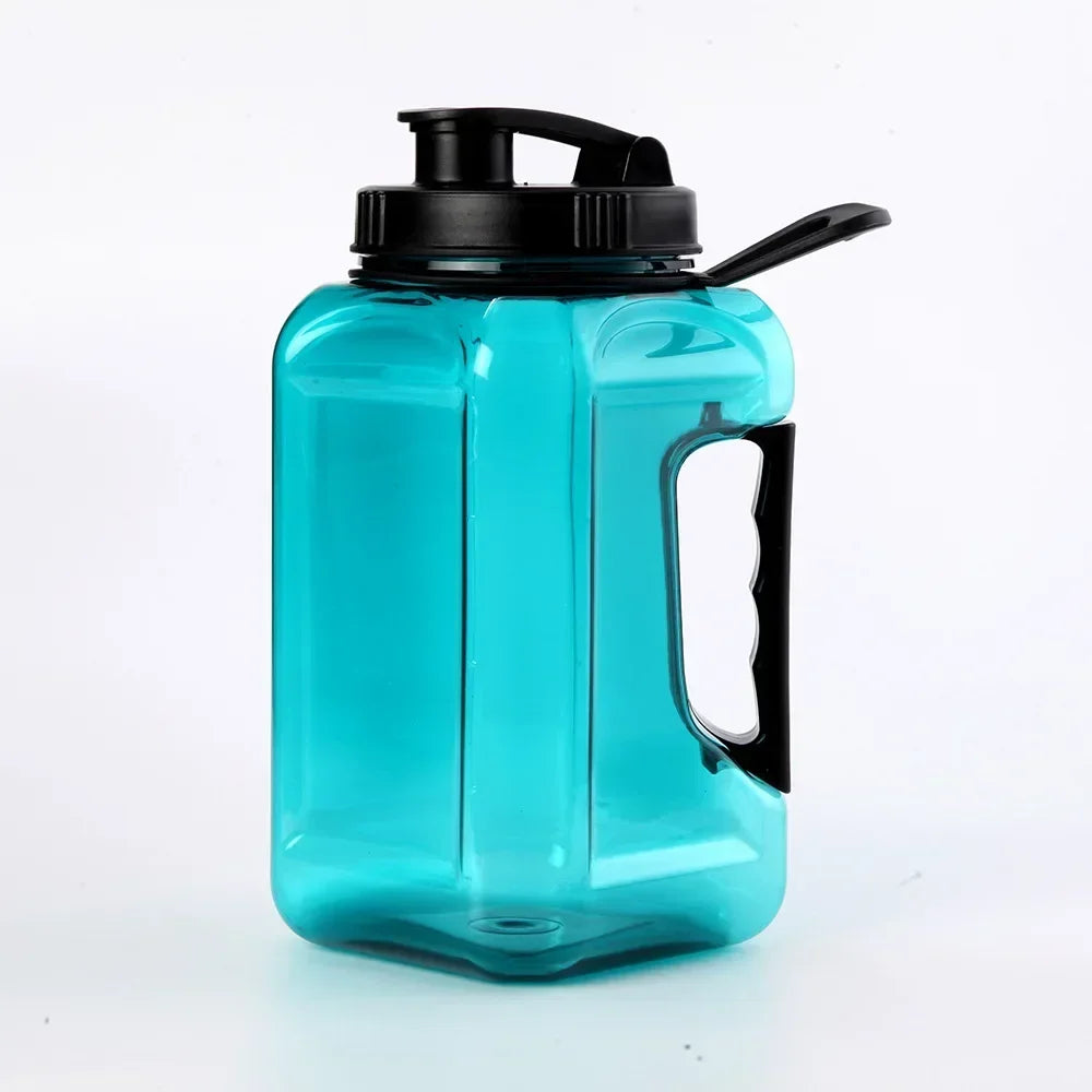 2.4L Large Capacity Fitness Water Bottle,BPA Free Portable Sports Bottle for Camping Gym Cycling,Men's Plastic Water Bottle Oasis Select 2.4L dark green
