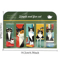 5pcs Cartoon Cat Magnetic Bookmarks Set Colorful Artistic Page Markers for Book Lovers Students & Reading Enthusiasts Oasis Select Fun cat