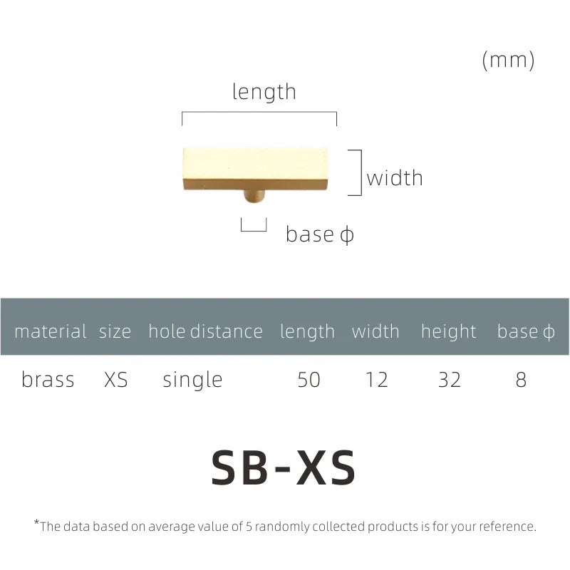 Brass Furniture Handles Modern Wardrobe Dresser Cupboard Drawer Cabinet Door Long Square Black/Gold Pulls Knobs Oasis Select SB-XS