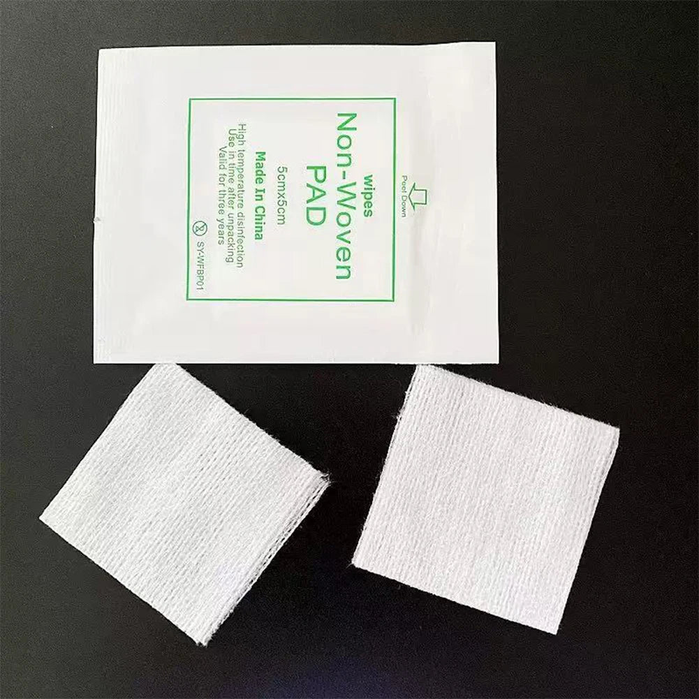 50/100pcs Sterile Medical Gauze Pad Wound Care Supplies Non-woven Gauze Pad Cotton First Aid Waterproof Wound Dressing Oasis Select 100Pcs