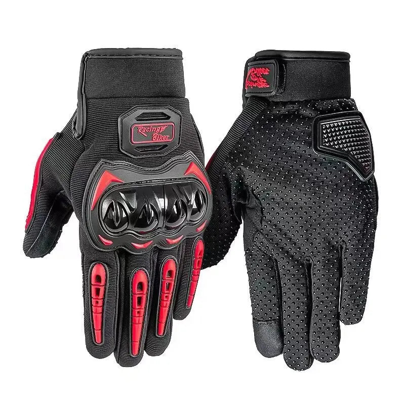 Motorcycle Gloves Black Racing Genuine Leather Motorbike Road Riding Team Glove Men Summer Winter Cycling Gloves Oasis Select