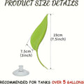 Frog Habitat Leaf Suction Cup Tank Terrarium Realistic Leaf Reptile Basking Area Resting Terrace for Geckos Frog Tank Decor Oasis Select Green 1PC